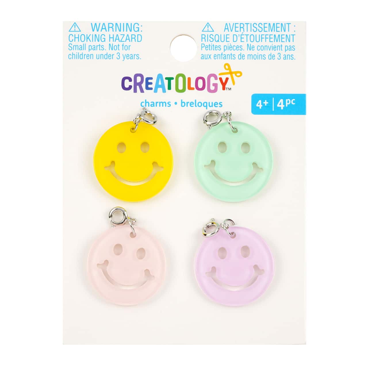 12 Packs: 4 ct. (48 total) Smiley Face Charms by Creatology™
